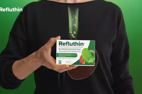 Screenshot van de Refluthin patiëntenvideo